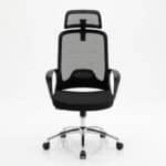 Pack chaise bureau ergonomique mesh + 2 chaises visiteurs noir – Image 15