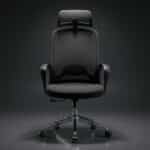 Pack chaise bureau ergonomique mesh + 2 chaises visiteurs noir – Image 6