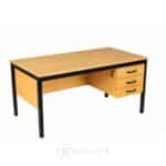 Bureau Demi-Ministre 160×80 cm avec Caisson – Bureau Professionnel Maroc