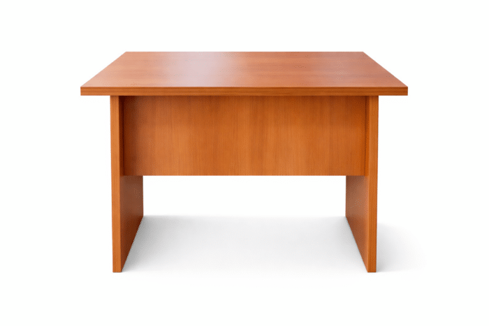 Bureau en bois stratifié avec caisson – 100x60 cm – Image 2