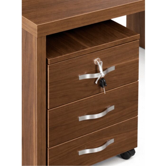 Bureau professionnel 140x70 cm avec caisson mobile – Bois MDF – Image 3