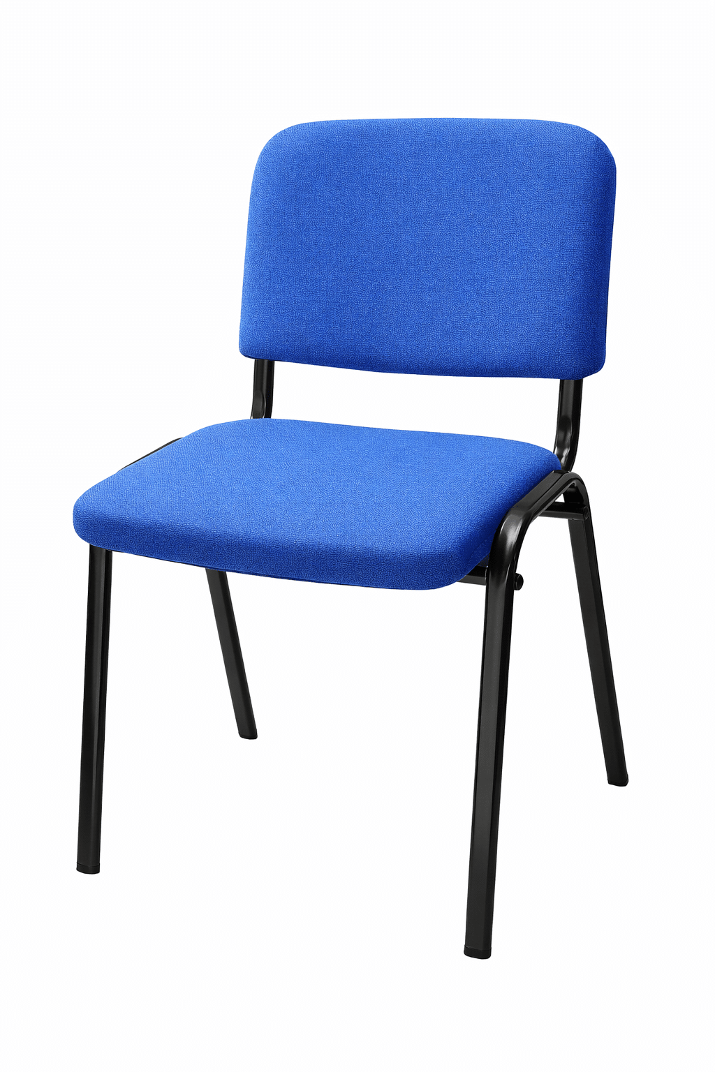Chaise visiteur ISO tissu bleu — Big Office Maroc Chaise ISO tissu bleu pour bureau professionnel — Big Office Maroc