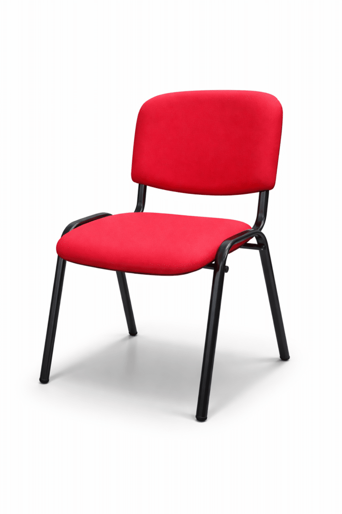Chaise ISO simple en tissu – Chaise visiteur confortable pour bureau – Image 2