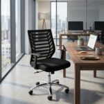 Chaise de bureau ergonomique Atom en maille respirante réglable – Image 2