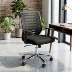 Chaise de bureau ergonomique Atom en maille respirante réglable – Image 3