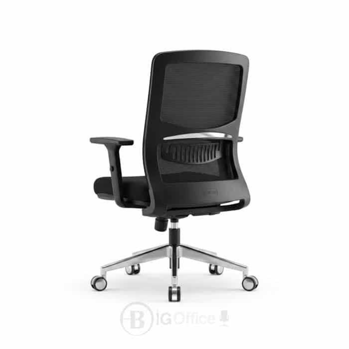 Chaise ergonomique mid-back en résille avec support lombaire - Sans appuie-tête – Image 2