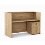 Comptoir de réception en bois MDF 140 cm