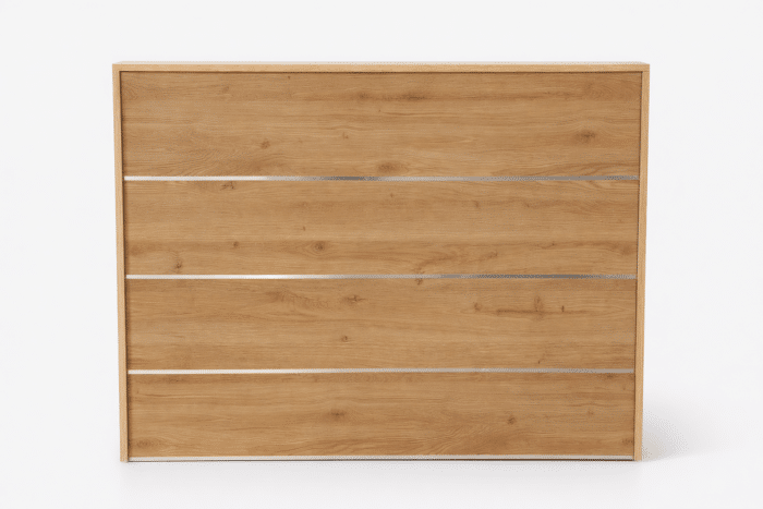 Comptoir de réception en bois MDF 140 cm – Design moderne – Image 4