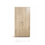 Armoire de bureau en bois MDF 180x80x40 cm avec serrure – Rangement professionnel
