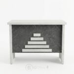 Bureau individuel avec tiroirs fixes