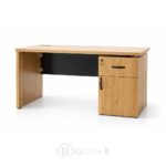 Bureau professionnel en bois MDF 140x70 cm avec caisson