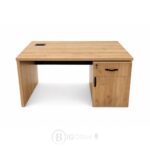 Bureau professionnel en bois MDF 140x70 cm avec caisson – Image 3