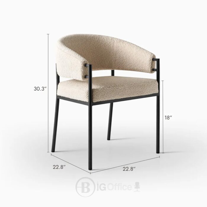 Chaise Bouclée Lior – Image 5