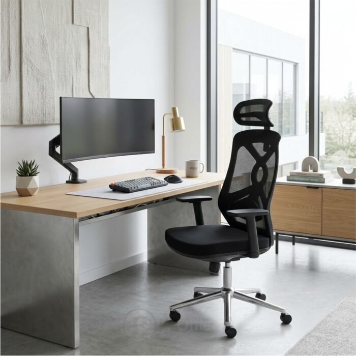 Chaise Ergonomique En Maille Pour Bureau – Image 3