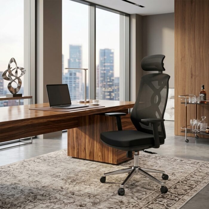 Chaise Ergonomique En Maille Pour Bureau – Image 4