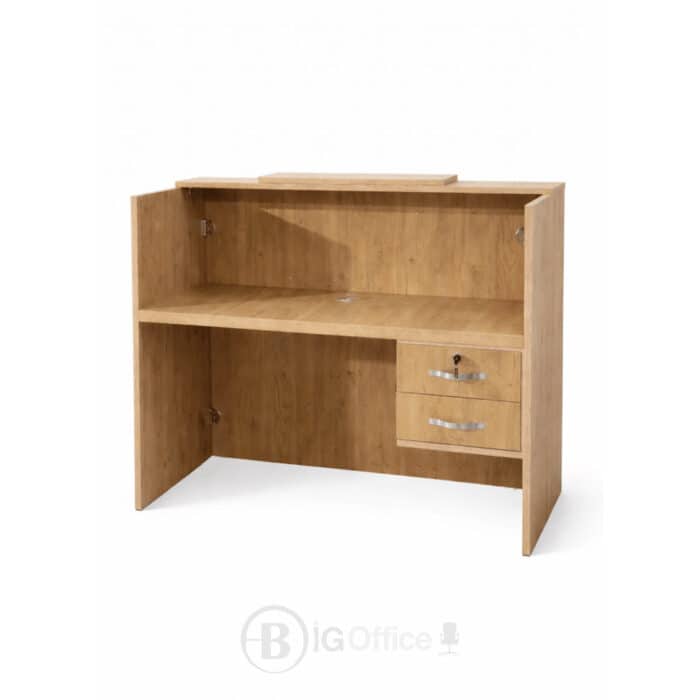 Comptoir de réception en bois MDF – Design moderne professionnel – Image 2