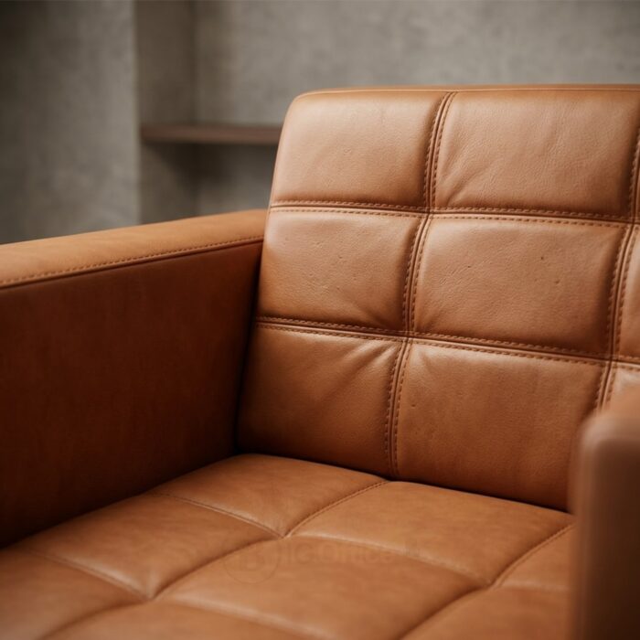 Fauteuil canapé 1 place en semi cuir moderne – confort premium pour bureau et accueil – Image 4