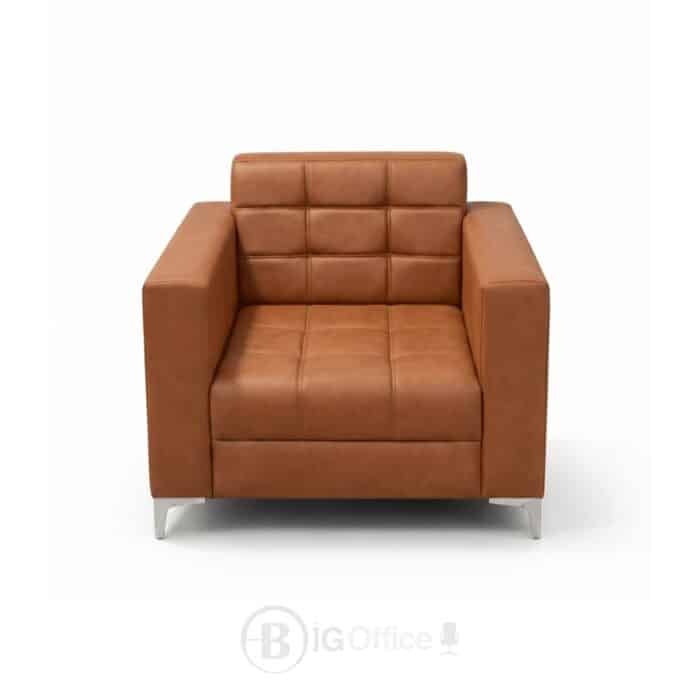 Fauteuil canapé 1 place en semi cuir moderne – confort premium pour bureau et accueil – Image 6