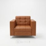 Fauteuil canapé 1 place en semi cuir moderne – confort premium pour bureau et accueil