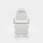 Fauteuil Esthétique Réglable avec Repose-Pieds - Blanc Premium