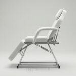 Fauteuil Esthétique Réglable avec Repose-Pieds - Blanc Premium – Image 4