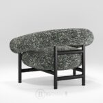 Fauteuil lounge Loop en chêne foncé - fauteuil design Wewood au style mid-century nordique – Image 2