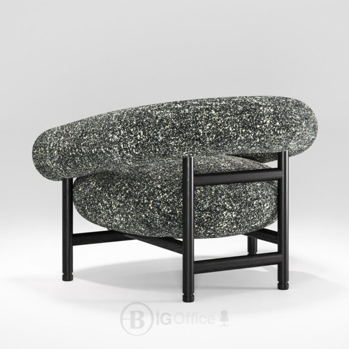 Fauteuil lounge Loop en chêne foncé - fauteuil design Wewood au style mid-century nordique – Image 2