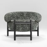 Fauteuil lounge Loop en chêne foncé - fauteuil design Wewood au style mid-century nordique – Image 3