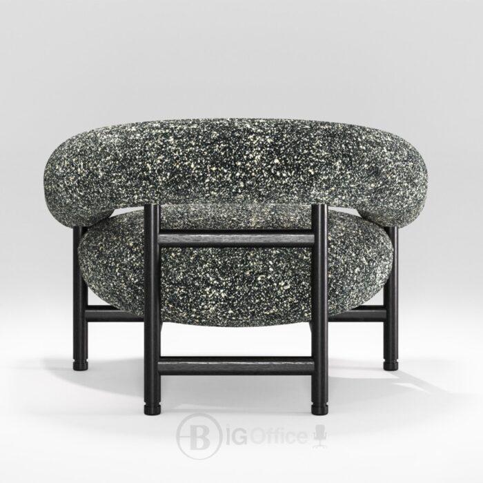 Fauteuil lounge Loop en chêne foncé - fauteuil design Wewood au style mid-century nordique – Image 3
