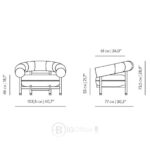 Fauteuil lounge Loop en chêne foncé - fauteuil design Wewood au style mid-century nordique – Image 6