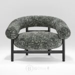 Fauteuil lounge Loop en chêne foncé - fauteuil design Wewood au style mid-century nordique