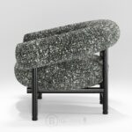 Fauteuil lounge Loop en chêne foncé - fauteuil design Wewood au style mid-century nordique – Image 4