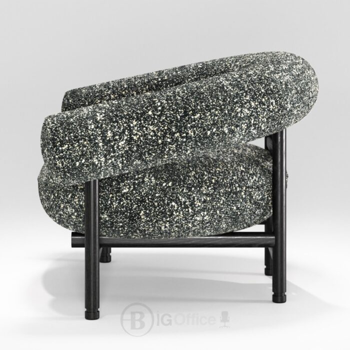 Fauteuil lounge Loop en chêne foncé - fauteuil design Wewood au style mid-century nordique – Image 4