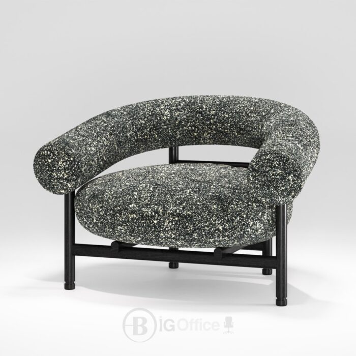 Fauteuil lounge Loop en chêne foncé - fauteuil design Wewood au style mid-century nordique – Image 5