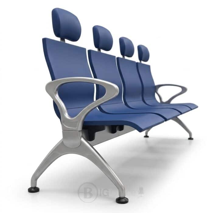 Banquette 4 Places en Polyuréthane pour Salle d’Attente | Mobilier Professionnel Maroc – Image 3