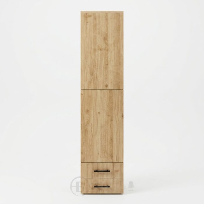 Colonne de rangement moderne en bois chêne clair avec tiroirs - Style scandinave – Image 3