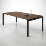 Table de Réunion Semi-Métallique 240x120 cm | Design Industriel & Élégant – BIG OFFICE – Image 5