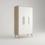 Armoire Dressing 3 Portes en MDF 195 x 120 x 52 cm | Armoire de Rangement Moderne – Big Office Maroc