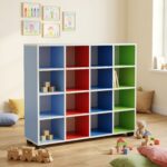 Meuble de Rangement Multicases 16 Compartiments – MDF Mélaminé Multicolore – Image 2