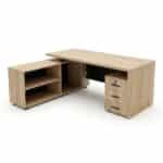 Bureau de Direction 180 × 80 × 75 cm avec Rangement Intégré – Image 2