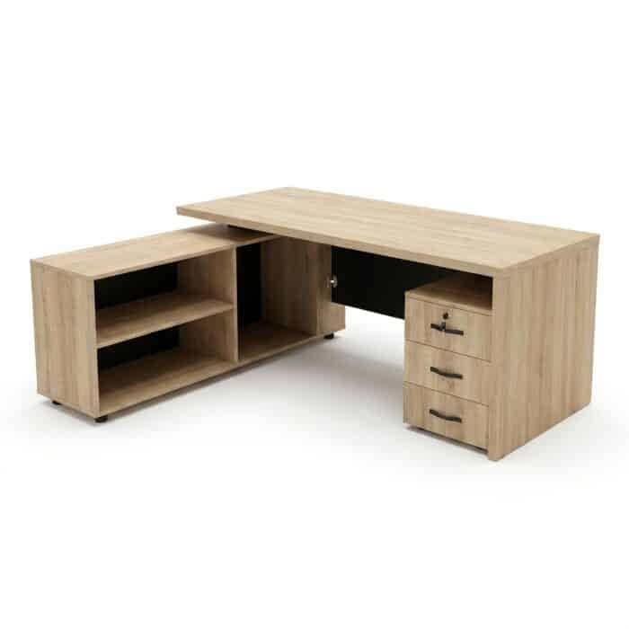 Bureau de Direction 180 × 80 × 75 cm avec Rangement Intégré – Image 2