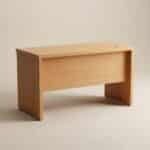 Bureau 120×60×75 cm en Bois MDF Effet Hêtre avec Caisson 2 Tiroirs – Mobilier de Bureau Maroc – Image 2