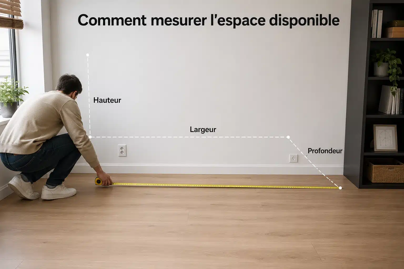 Comment mesurer l'espace disponible pour installer un bureau