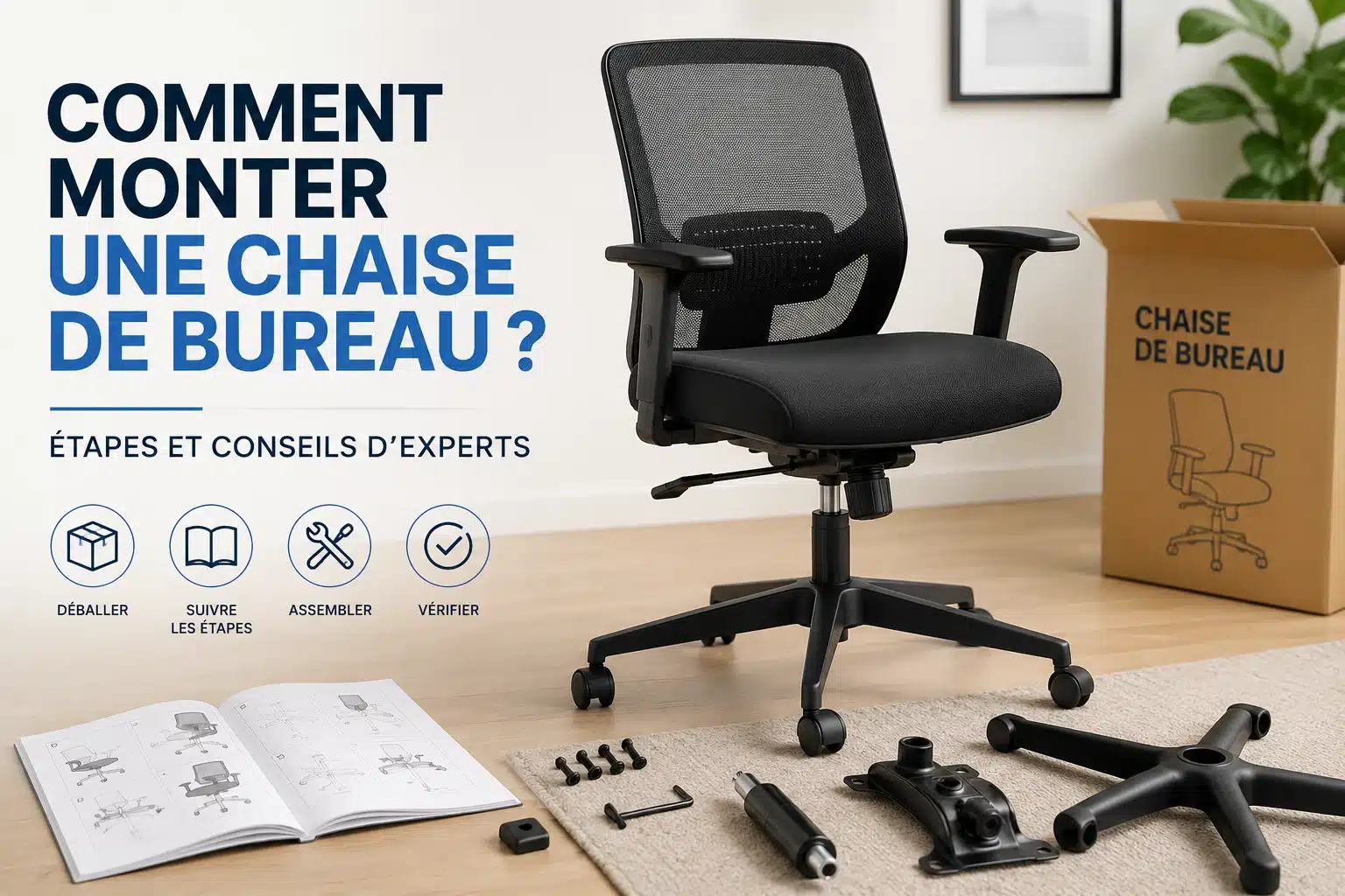 Comment monter une chaise de bureau