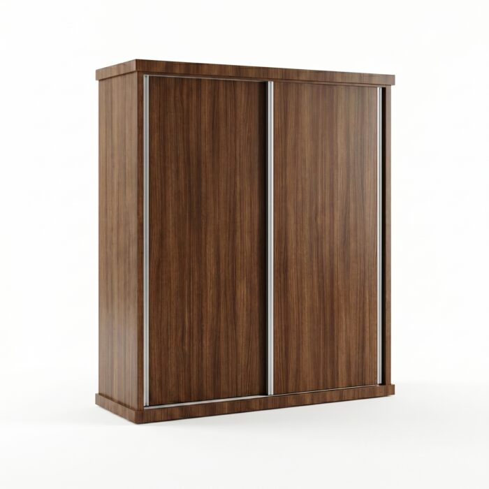 Armoire Dressing en Bois MDF 200x200x50 cm – Grande Armoire à Portes Coulissantes | Big Office Maroc – Image 2