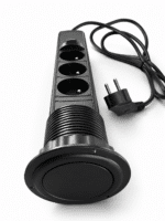 Multiprise Verticale Pop-Up Encastrable avec USB et Prises 220V – Image 2