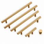 Poignée de Meuble Dorée Cylindrique – Accessoire de Bureau Moderne◊