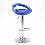 Tabouret de Bar Design Réglable Bleu