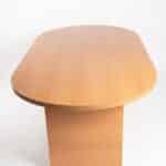 table de reunion 240 x 120 ovale couleur poirier