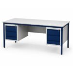 bureau atlas 180 cm avec deux caissons - DESTOCKAGE